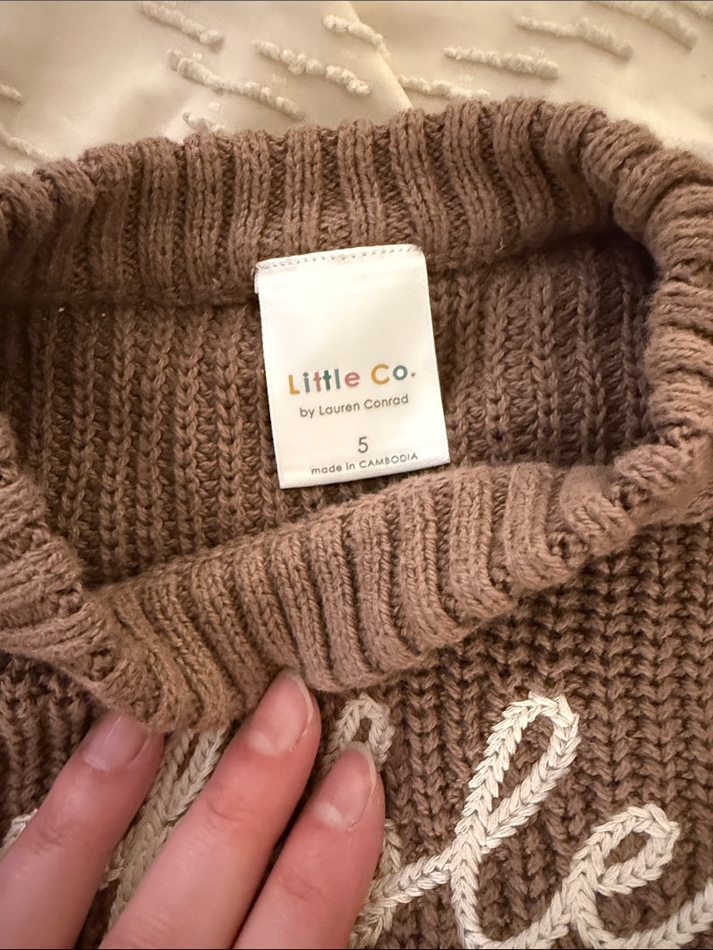 Kids Thanksgiving Sweater - Brown "gobble gobble" Crewneck - Picture 3 of 5